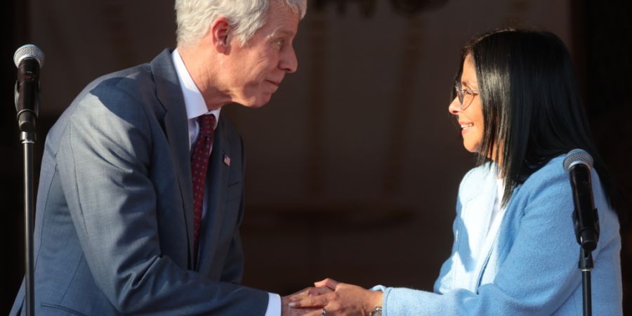 Der US-Energieminister Chris Wright und die geschäftsführende Präsidentin des südamerikanischen Landes, Delcy Rodríguez,  haben sich in der venezolanischen Hauptstadt Caracas getro...