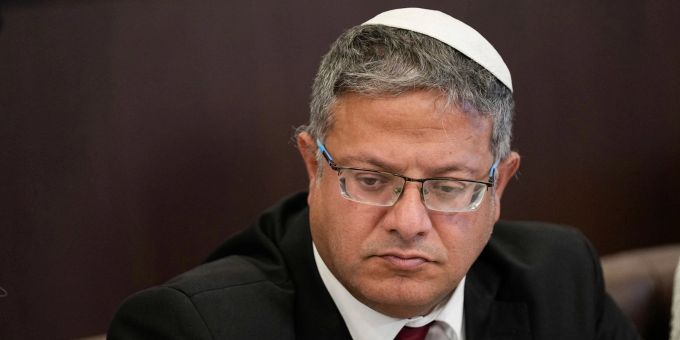 Israels Polizeiminister Itamar Ben-Gvir hat zum Krieg mit der Schiitenmiliz Hisbollah im Libanon aufgerufen. (Archivbild) Israels Polizeiminister Itamar Ben-Gvir verfolgt den Traum von «Gross-Israel».
