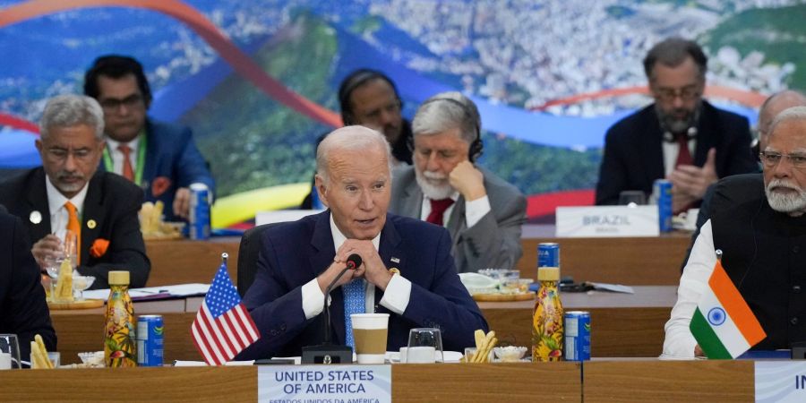 Für Biden dürfte der G20 in Rio der letzte grosse Gipfel als US-Präsident sein.