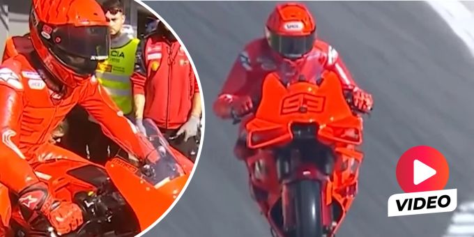 Ganz in Rot! - Erste Ausfahrt für Márquez als Ducati-Werksfahrer