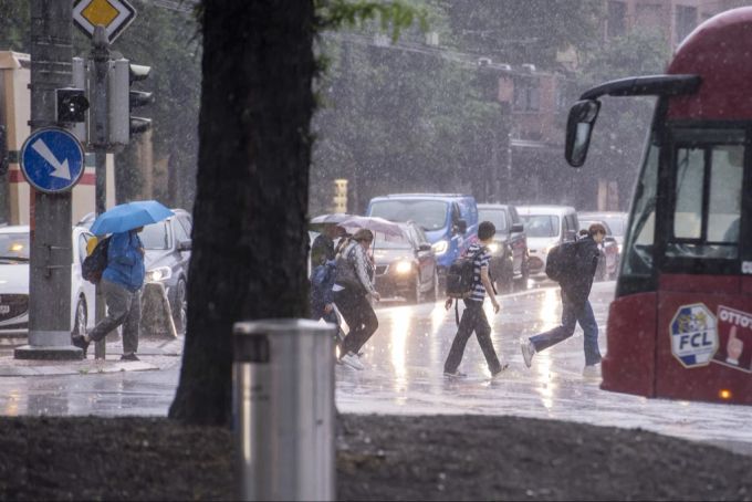 Starkes Unwetter in Luzern. Diese könnten sich nach den Ergebnissen der Studie noch verstärken. (Archivbild) Luzern Unwetter