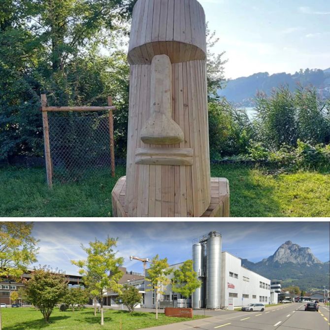 Holzfigur Zürichsee