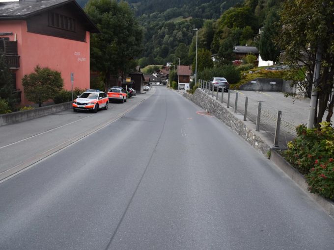 Verkehrsunfall in Klosters. Verkehrsunfall in Klosters.