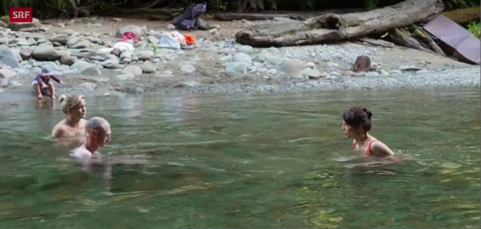 Mona Vetsch probierte kürzlich Eisbaden in Neuseeland. wetter
