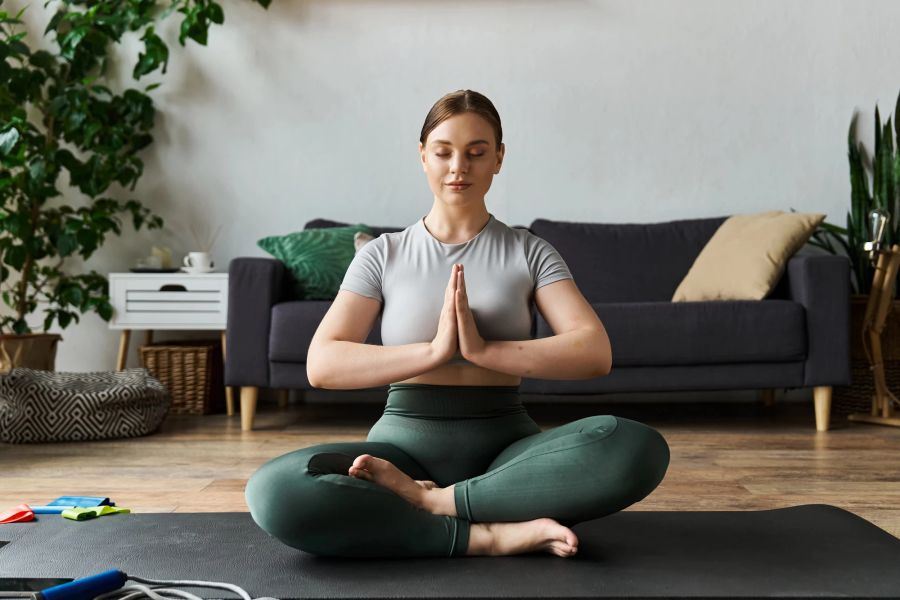 Meditation, Yoga, Frau