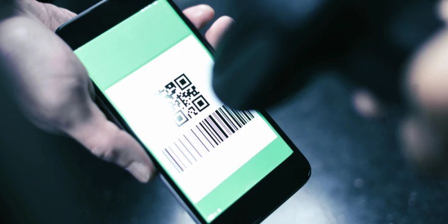 QR-Code Smartphone Daumen