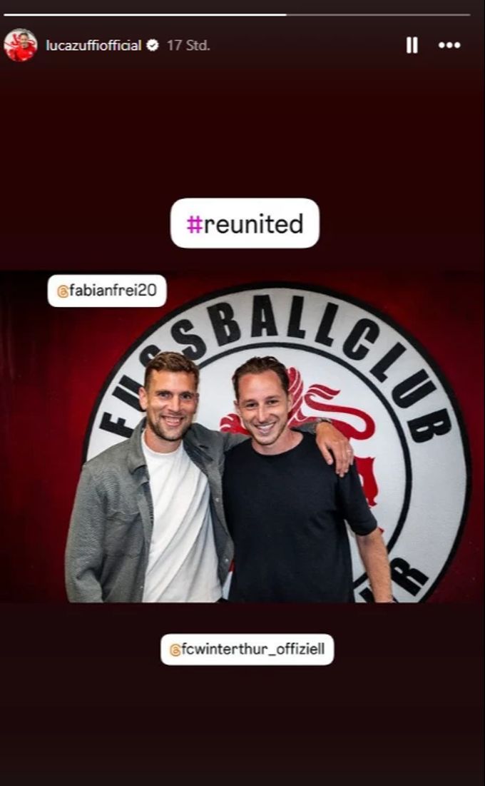 Wiedervereint beim FC Winterthur: Fabian Frei und Luca Zuffi fc winterthur