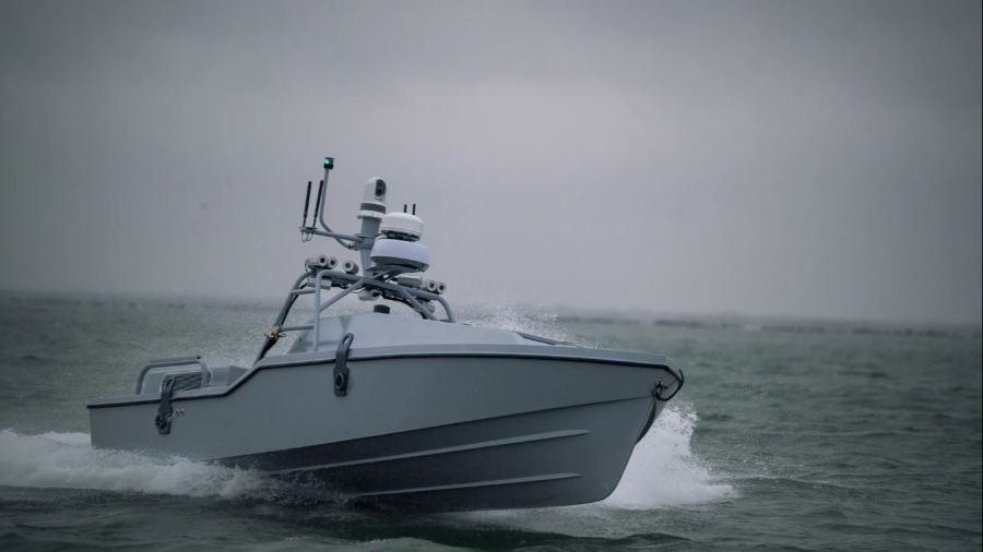 Gerettet wurden sie mit einem unbemannten Drohnenboot vom Typ «Corsair».