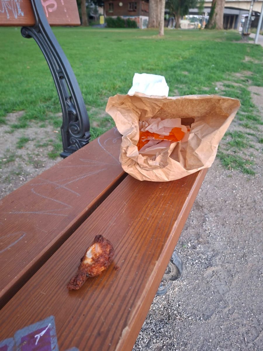 Auch Essensreste wie Pouletschenkel wurden zurückgelassen.