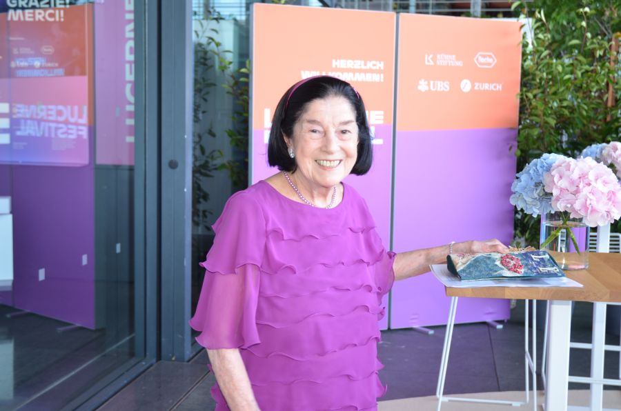 Grande Dame der Schweizer Wirtschaft: Renate Gerber, Witwe des legendären Fritz Gerber, beim Lucerne Festival.