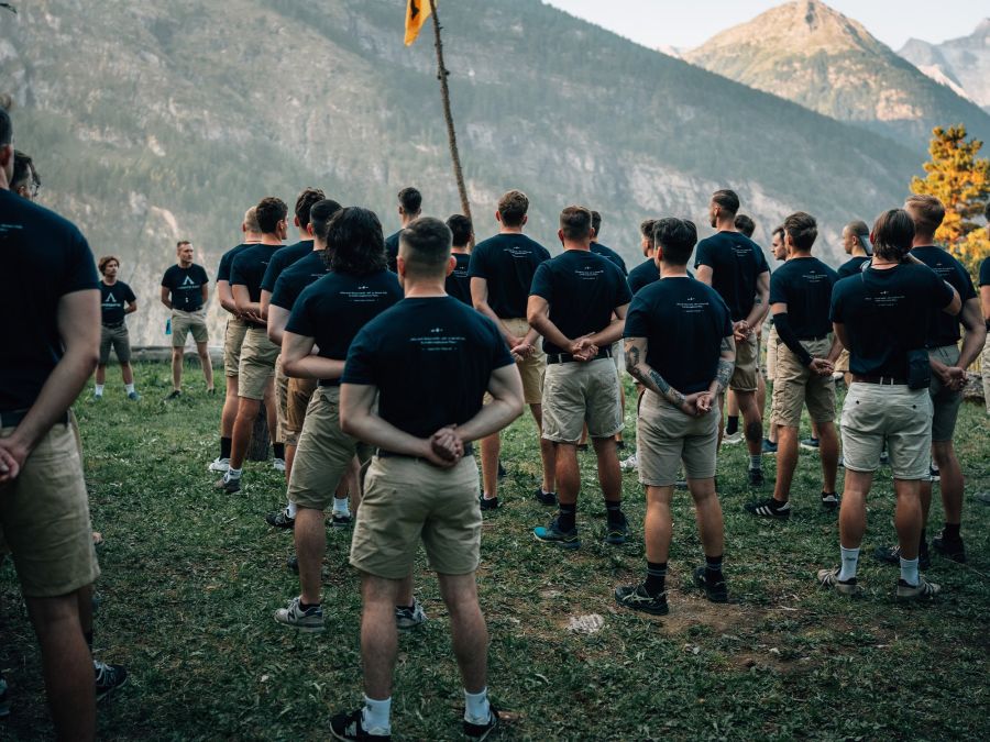 Es handelte sich um die rechtsextreme Gruppierung «Identitäre Bewegung Deutschland».