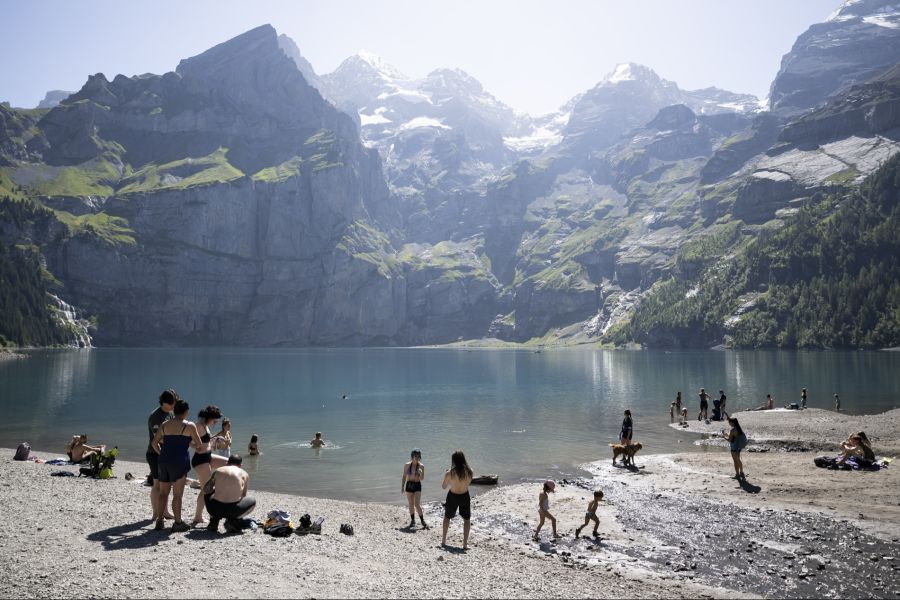 Der Oeschinensee: Ein Touristenmagnet, aber gefährlich gelegen.