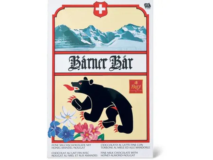 Auf der früheren Verpackung war das Bären-Schnäbi gut erkennbar.
