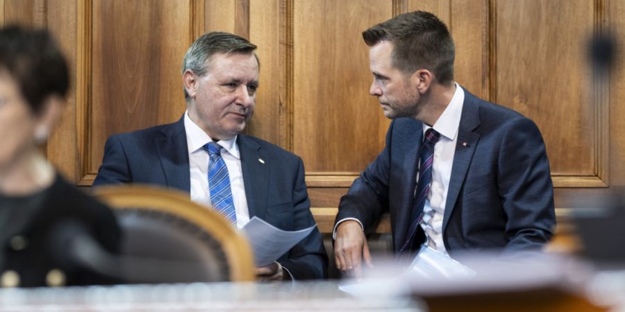 Der Thurgauer SVP-Nationalrat Pascal Schmid (rechts) will im Herbst 2027 für den Ständerat kandidieren. (Archivbild)