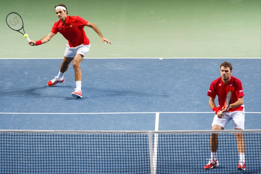 2014 holen Stan Wawrinka und Roger Federer den ersten Davis-Cup-Titel der Schweiz.