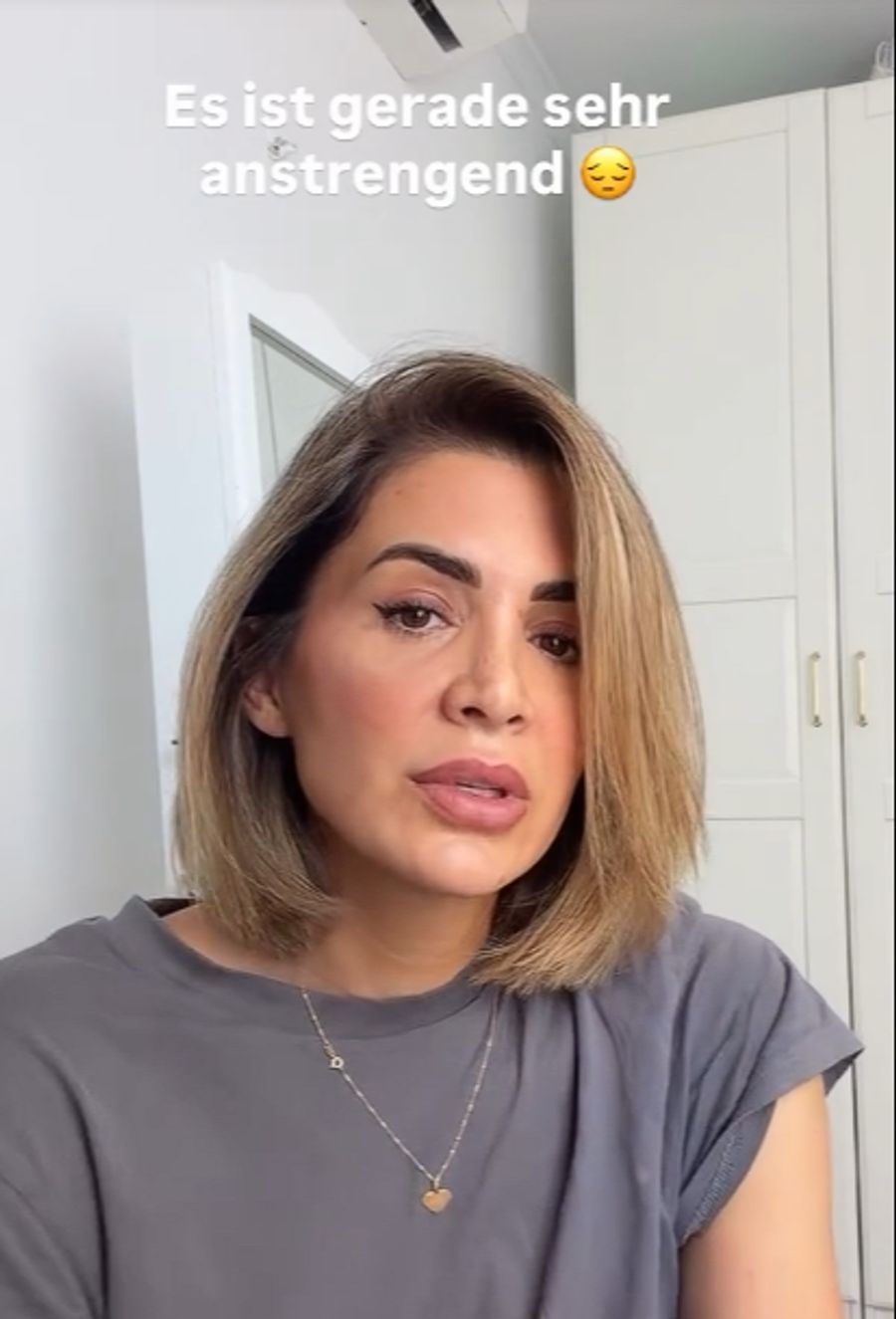 Für Andrina ist die Situation «sehr anstrengend», wie sie ihren Followern auf Instagram erzählt.