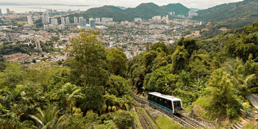 Seilbahn am Penang Hill