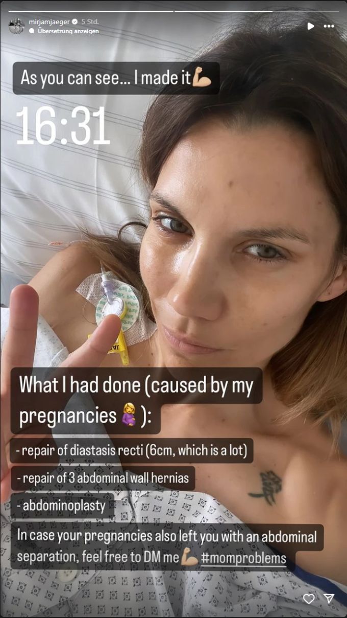 Mimi Jäger meldet sich aus dem Spital. Mimi Jäger