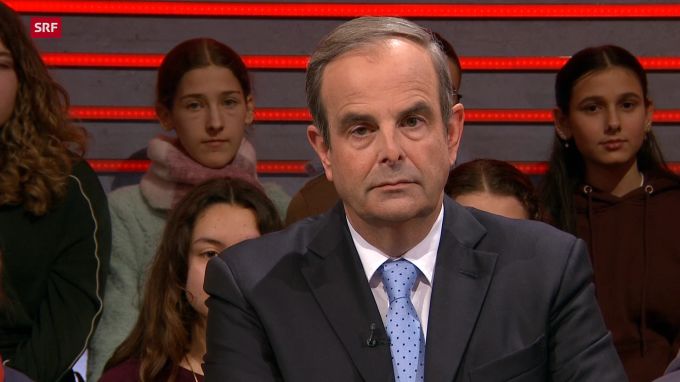 Mitte-Präsident Gerhard Pfister in der «Arena». «Arena»