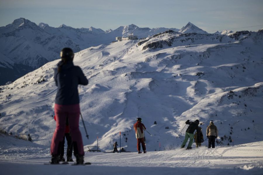 Auf den Bündner Skipisten wie in Flims und Laax liegt noch viel Schnee. Hier ein Foto vom 4. Januar.