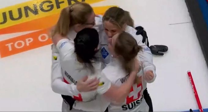 Die Schweiz jubelt über den Einzug in den Final an der Curling-WM. Curling