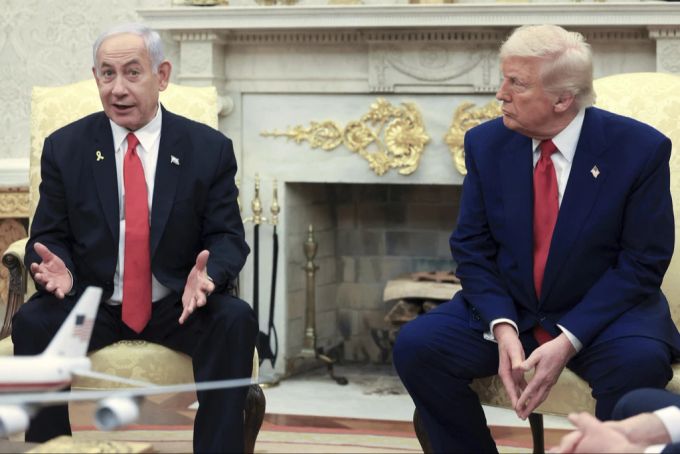 Beim gemeinsamen Mittag diskutierten Trump und Netanjahu auch über die Atompolitik des Iran. iran