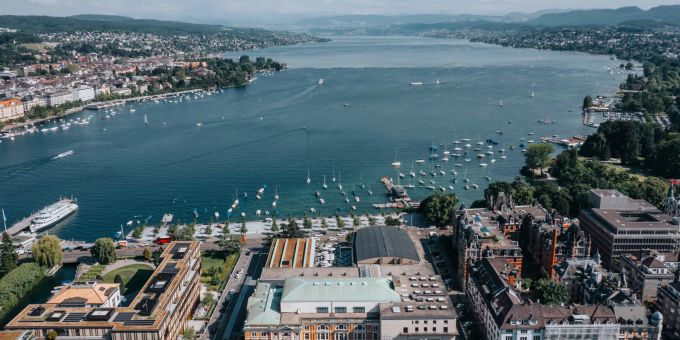 Blick auf Zürich. Logiernächte