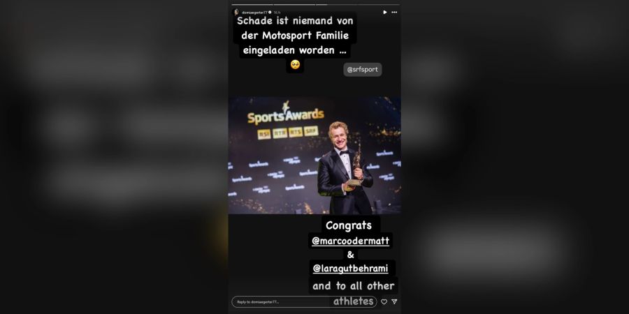 Dominique Aegerter Sports Awards