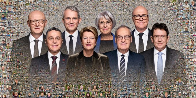 1. Tag im Amt - Jetzt ist auch Martin Pfister auf dem Bundesrats-Foto