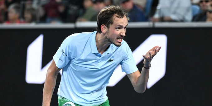 Daniil Medwedew hatte bei seinem Zweitrunden-Aus seine Emotionen nicht im Griff. Australian Open