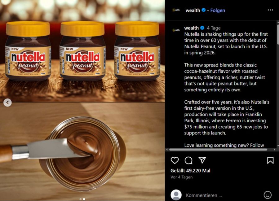 Peanut Nutella Markt