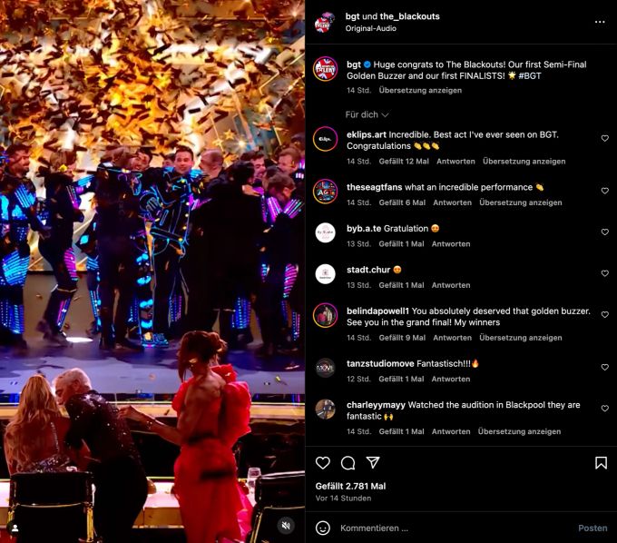Neu kann in «Britain's Got Talent» der goldene Buzzer auch in den Live-Shows zum Einsatz kommen. Britain's Got Talent