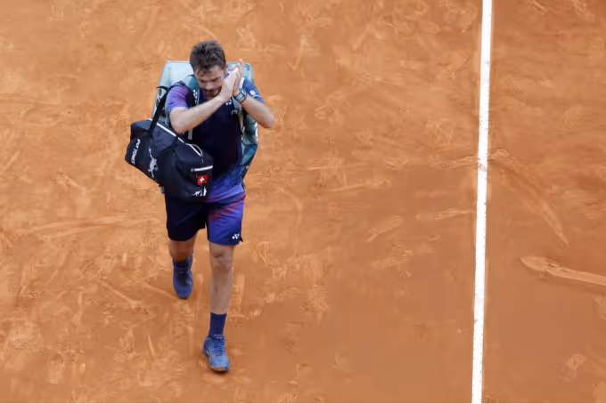 Stan Wawrinka's Dramatic Loss in France Stan Wawrinka during the match