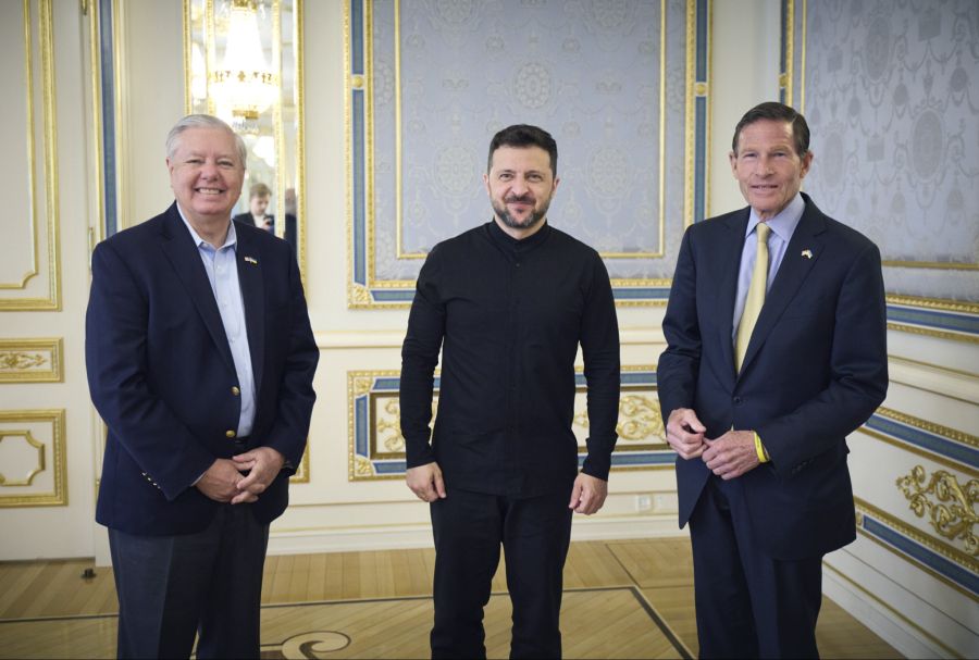US Senators Lindsey Graham and Richard Blumenthal visit Kyiv