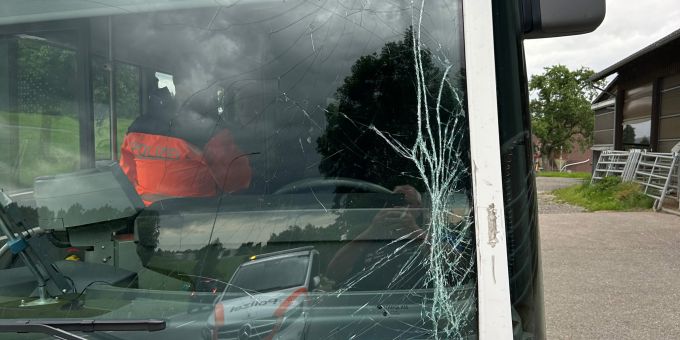 Beim Unfall wurde eine Person leicht verletzt. Kollision in St. Margarethen