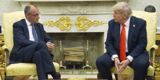 Treffen in Washington - Merz bietet Trump enge Zusammenarbeit an Treffen in Washington - Merz bietet Trump enge Zusammenarbeit an