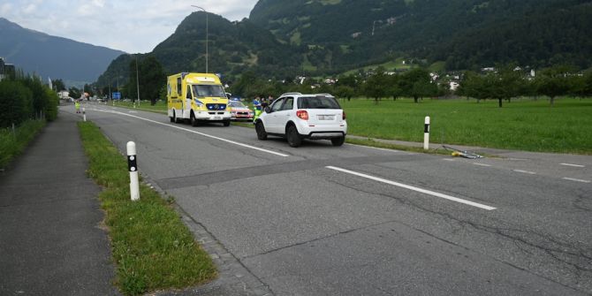 Unfall in Trübbach
