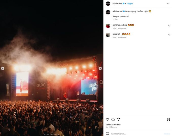 Rund 25'000 Besucherinnen und Besucher werden erwartet. Alba Festival