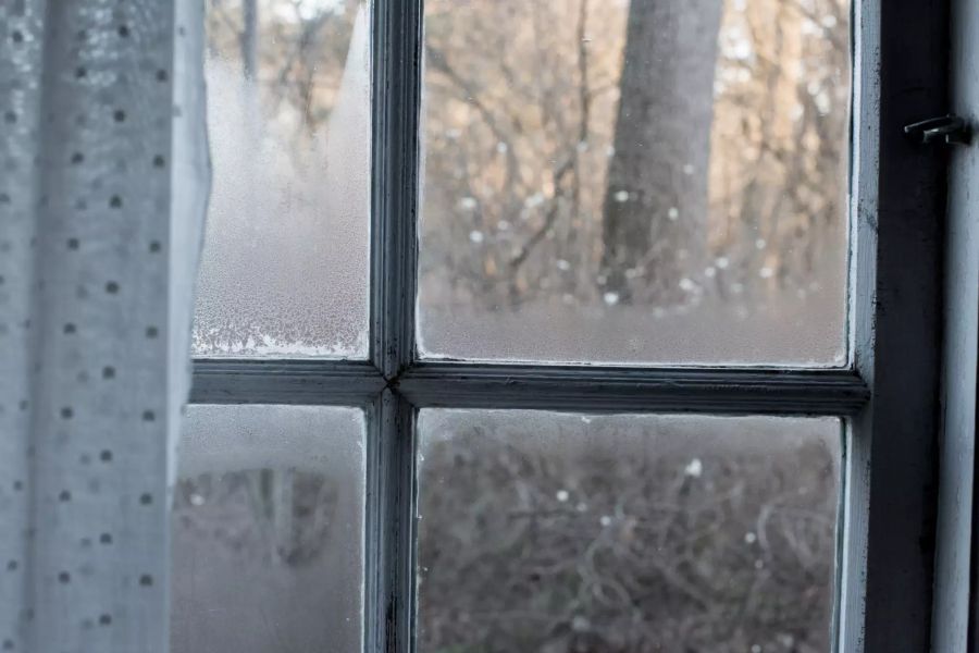 beschlagenes Fenster Winter