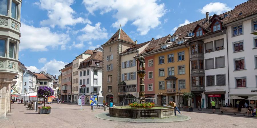 Der Fronwagplatz in Schaffhausen.