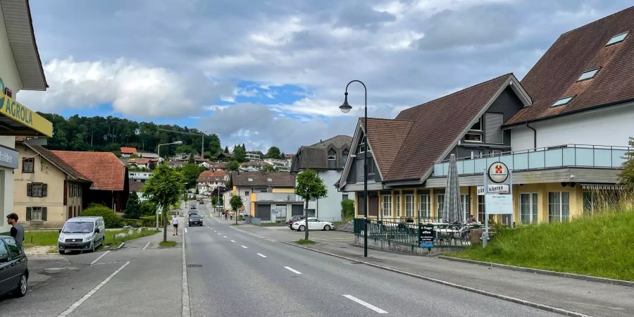 Im Dorfzentrum der Gemeinde Pfaffnau.