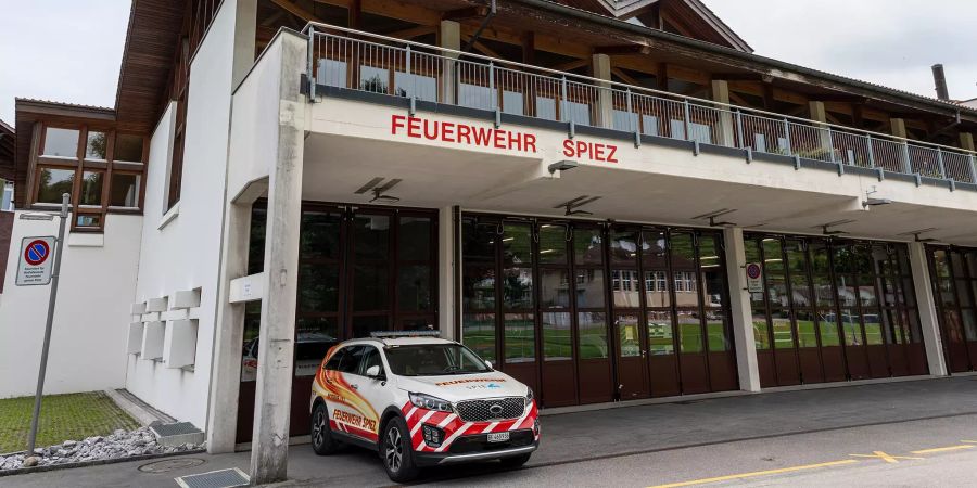 Das Feuerwehrdepot in Spiez.