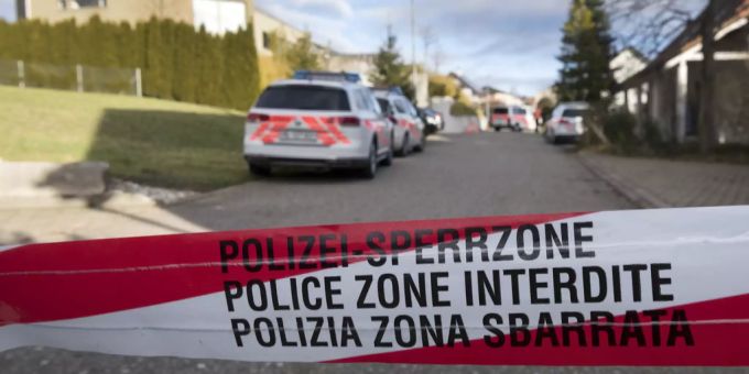 Der Tatort eines Tötungsdeliktes am Zielweg in Rünenberg BL am Sonntag, 28. Januar 2018. Tötung Schweiz