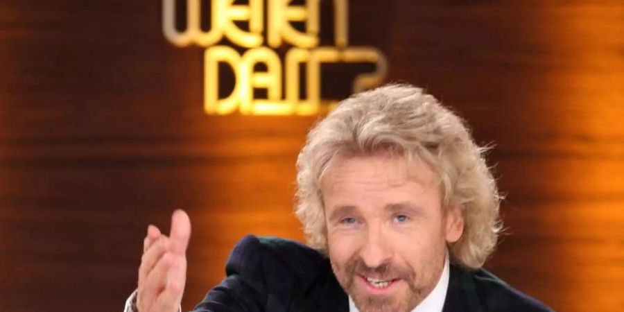 Thomas Gottschalk moderiert am 6. November eine Sonderausgabe von «Wetten, dass..?». Foto: Jan Woitas/dpa-Zentralbild/dpa