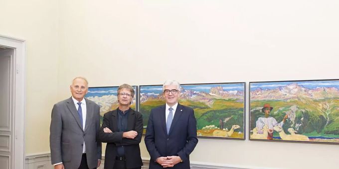Chur - Giacomettis «Panorama von Muottas Muragl» dauerhaft zu sehen