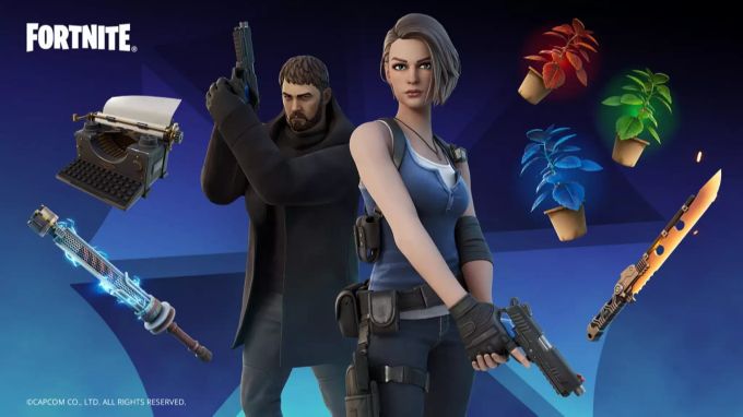 Jill Valentine und Chris Redfield statten Fortnite im Rahmen eines Crossovers einen Besuch ab. Fortnite Resident Evil