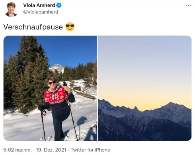 Sportministerin Viola Amherd gönnt sich eine «Verschnaufpause», ist aber jederzeit erreichbar. Viola Amherd Coronavirus Ferien