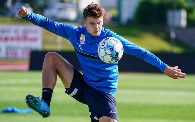 Eric Martel im Training bei Austria Wien. Eric Martel Austria Wien