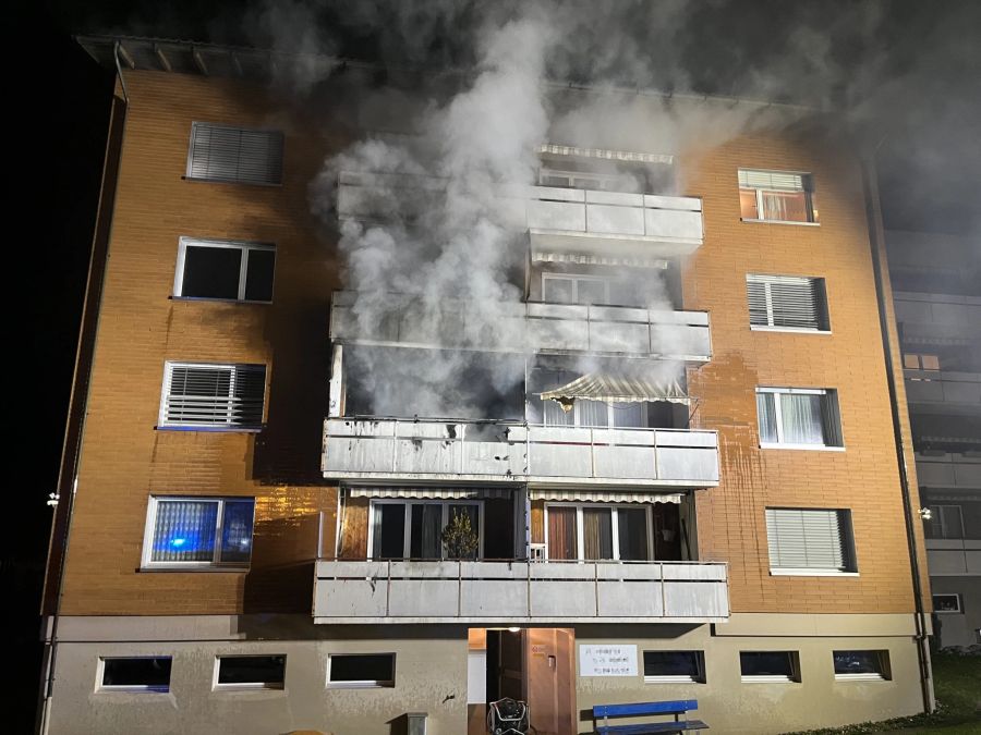 Brand in Wohnung