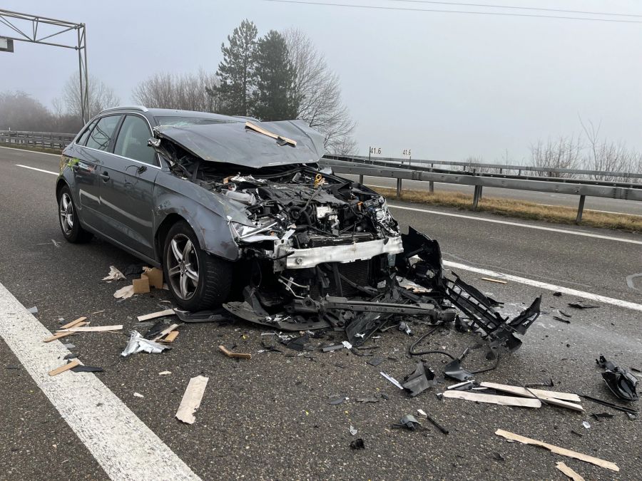 Sachschaden nach Unfall.